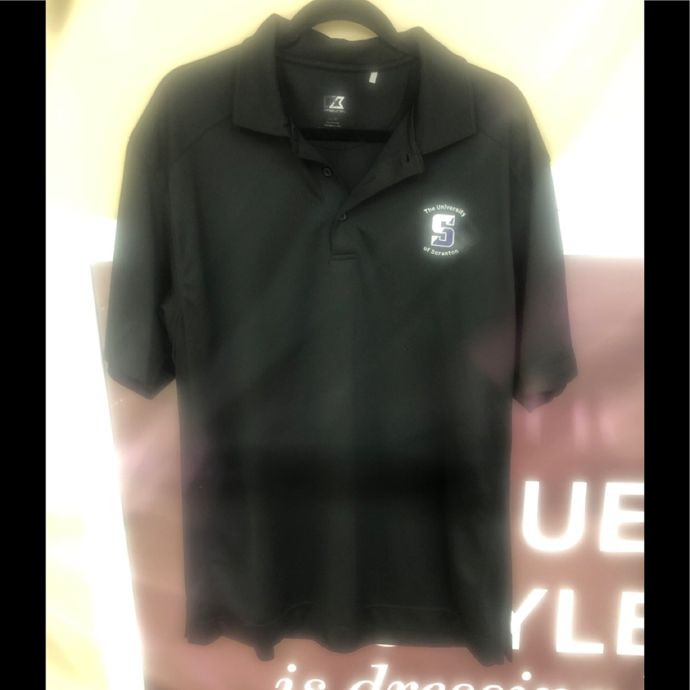 Scranton black large polo athletic shirt